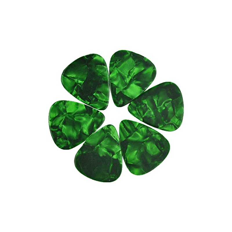 Celluloid Green Pearl Guitar Or Bass Pick - 1.2 mm