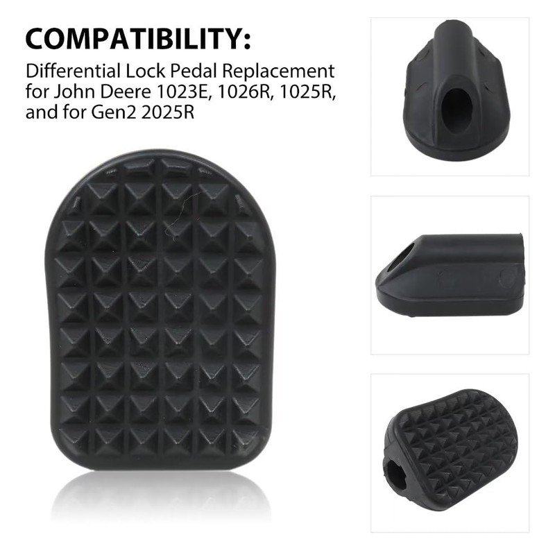 Black Differential Lock Pedal Diff-Lock Replacement for John Deere 1023
