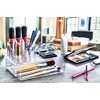Cosmetic Organiser Set of 2 Elegant with Drawer, Transparent, 18