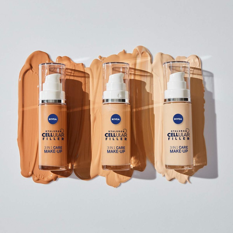 Nivea Hyaluronic Cellular Filler 3-in-1 Care Make-Up, 30 ml.