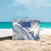 JNB 100% Coated Tyvek Material Palm Leaves Design Beach Pouch,