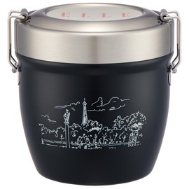 Skater STLBD6AG-A Thermal Lunch Box, ELLE 19.7 fl oz (550 ml), Antibacterial, Vacuum Stainless Steel