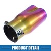 A ABSOPRO Car Exhaust Tip Pipe Heart Shape 2.5 Inch