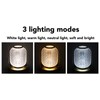 Cordless Rechargeable Lantern LED Table Lamp 3600mAh Battery Operated Stepless