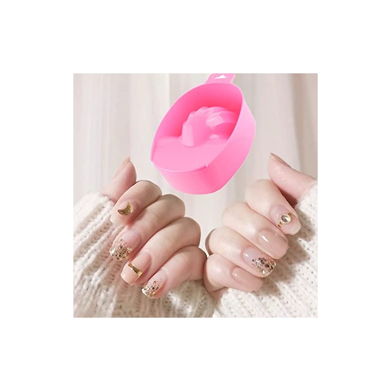 2 Pack Nail Soaking Bowl Set Heat-Resistant Gel Polish Remover