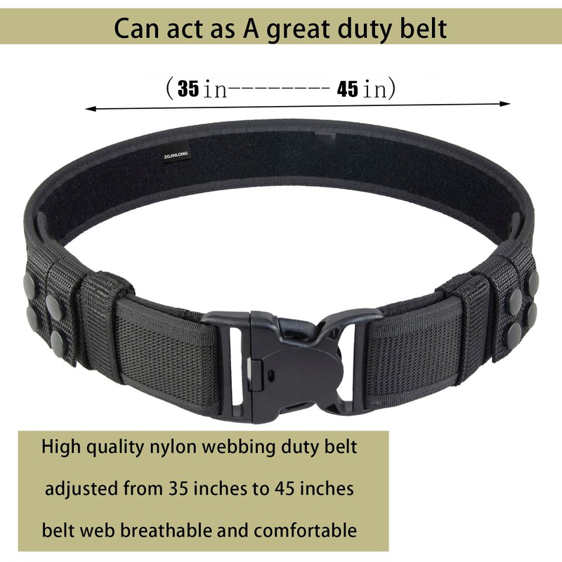 ZGJINLONG police Utility Duty Belt Rig police Molded Pouches Kit