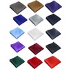 Men's Solid Color Pocket Square Handkerchief for Wedding/Receptions/Gowns/Parties/Set of 15