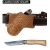 Knife Sheath, Leather Knife Sheath for Belt, Pocket Knife Holster