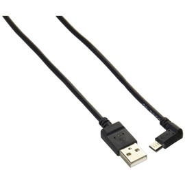 エレコム(ELECOM) ELECOM microUSBケーブル タブレット用 逆L字 2A出力 A-microB USB2.0 ブラック 1.2m TB-AMBXR2U12BK