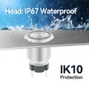 UL Listed 15Amp 19mm Momentary Push Button Switch, IP67 Waterproof,