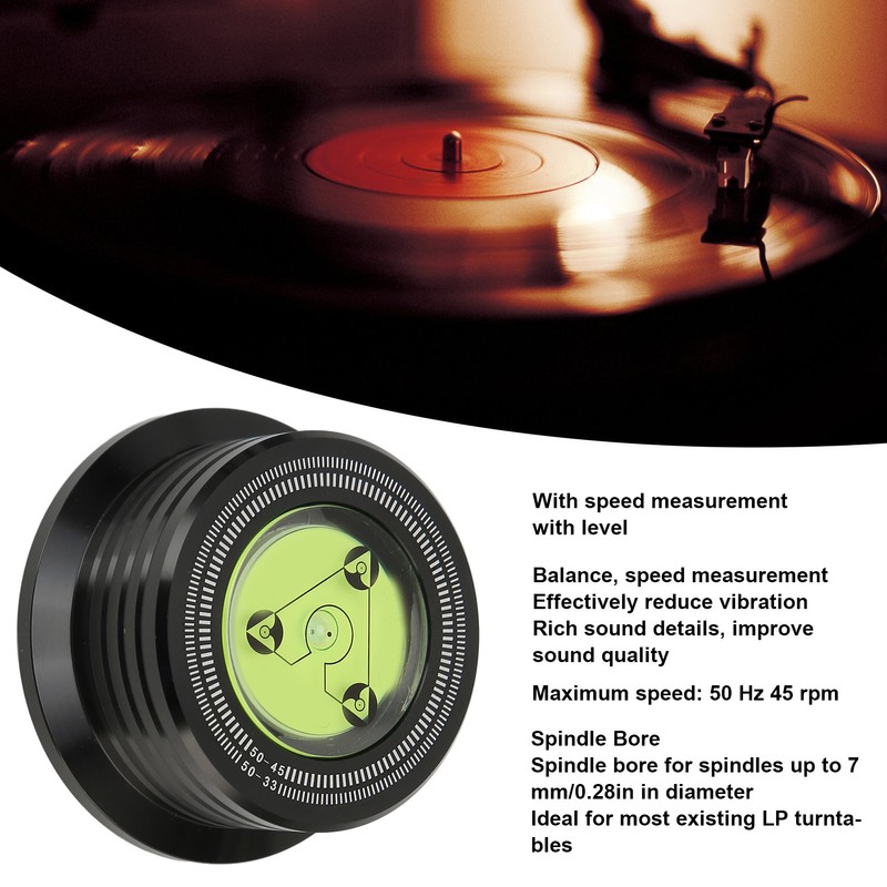 Record Weight Stabilizer Professional 50Hz 45rpm Vinyl Turntable Disc Stabilizer
