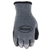Boss Men's Textured Latex Coated Work Gloves, Water Resistant, 13