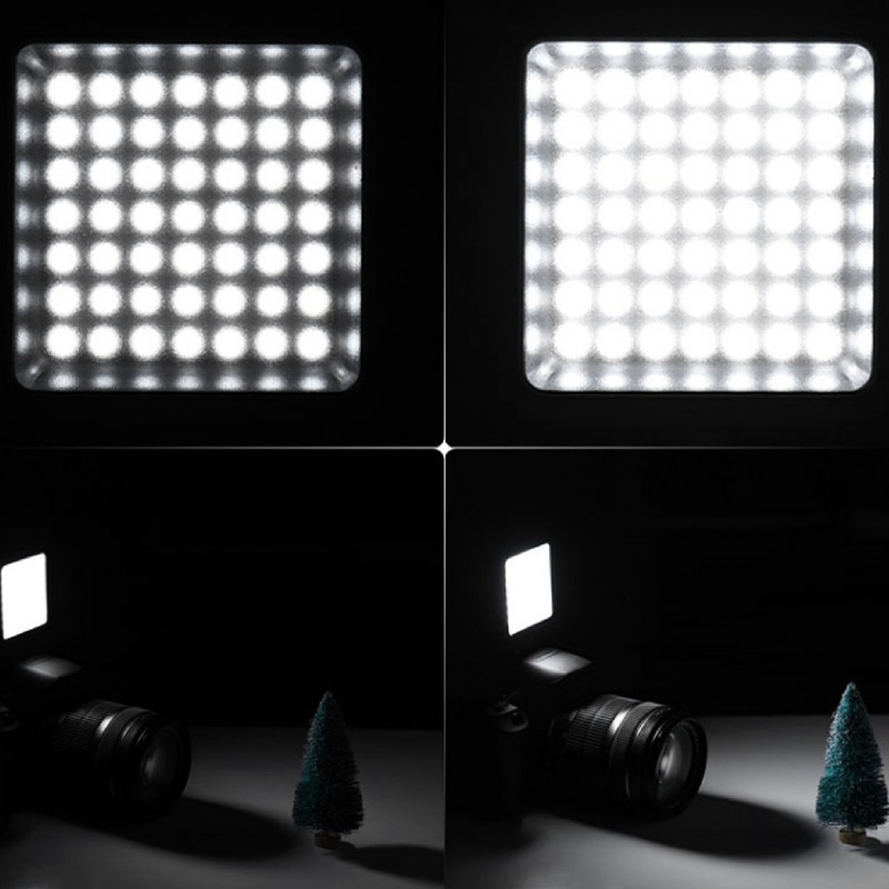 W49 Mini Portable LED Video Light Adjustable 6000K Fill Light