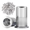Wjelet Set of 100 Rivet Nuts M8 Stainless Steel Set