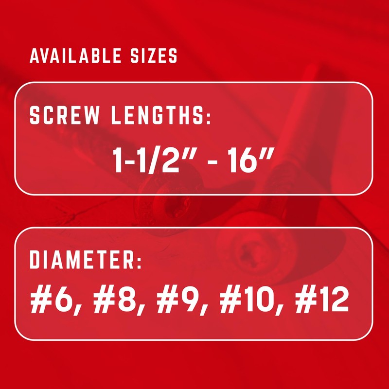 GRK Fasteners RSS 5/16 x 4 Inch, Structural Screws, 100