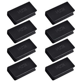 UFURMATE Magnetic Latch Clamp, 8Pcs Adjustable Frameless Magnetic Door Touch Clamp Strike Plates Magnetic Catch Closures Clamp, Glass Cabinet Latch Replacement Parts (Black)