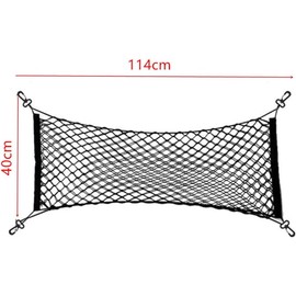 Red de Carga Universal para cajuela de 110 cm x 40 cm, Ajustable y elástica para Almacenamiento, Carga Trasera de Coche, Red de Almacenamiento para baúl