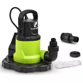 FLUENTPOWER Automatic Pool Cover Pump, 3/4 HP 3300GPH Submersible Water Pump