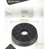 DEKAROX 2 x Activated Carbon Filter 105 mm Diameter for