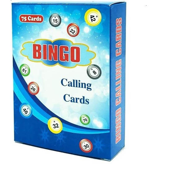 Bingo Calling Cards,Complete Deck of 75 Numbers,Pack of 77,Perfect for