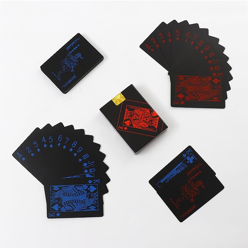 GlowTact Playing Cards [Set of 2] Waterproof Plastic Cool Magic