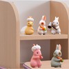 12 pieces mini rabbit figures, miniature landscape rabbits, miniature rabbits,