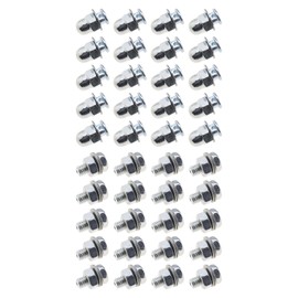 20Pcs Bicycle Cable Anchor Bolts 6mm with Nuts and Washers for BMX Cross Bike Electric Bike Foldable Hybrid Kids Mountain Racing Trekking Bike Cycling Accessories Hex Head Screw