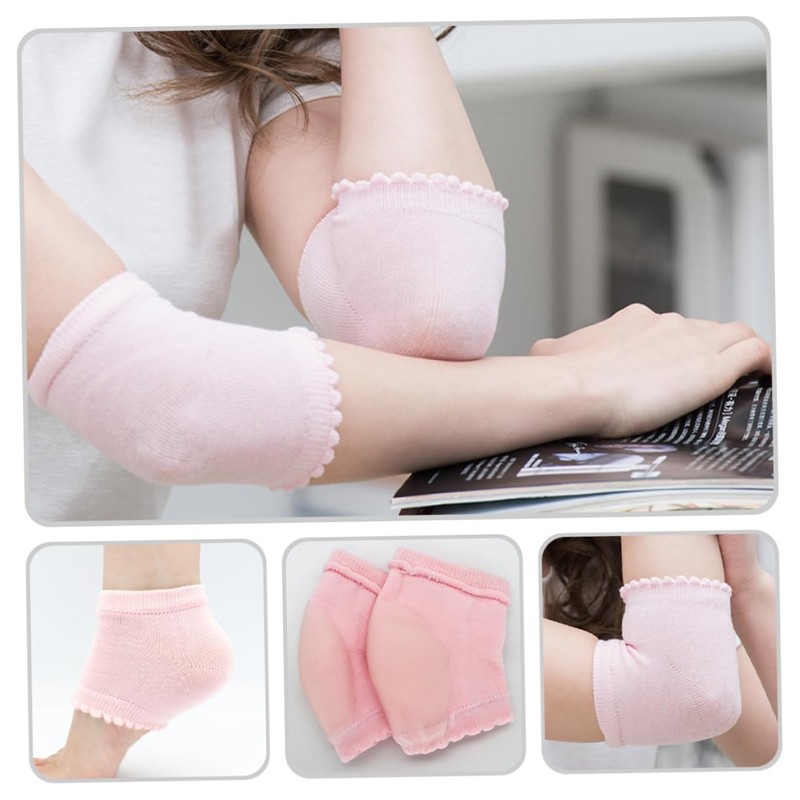 minkissy Pack Moisturizing Elbow Covers Men's Spa Elbow Sleeves for