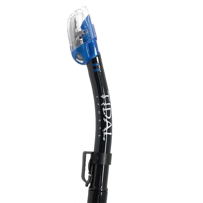 Tidal Dry Snorkel, Lightweight, Easy Breathing, for Snorkelling, Scuba Diving,