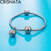 CRISNATA Jan-Dec Birthstone Round Ball Charms with 12 Month Birthday