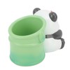 Panda Bamboo Pen Holder Cute Shape Large Capacity Resin Multipurpose