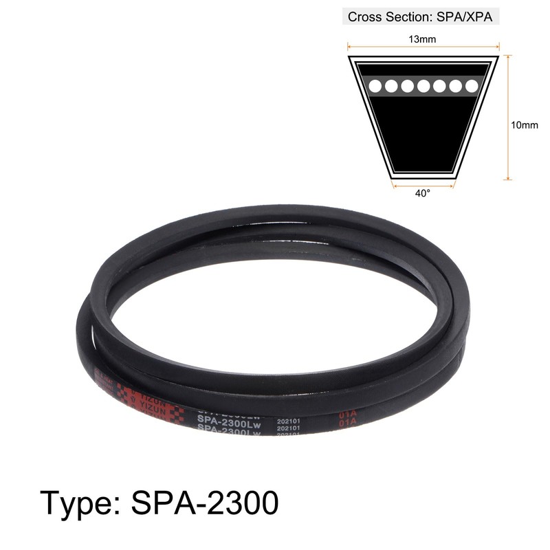 sourcing map SPA2300 V-Belt Drive Belt 2300 mm Pitch Length