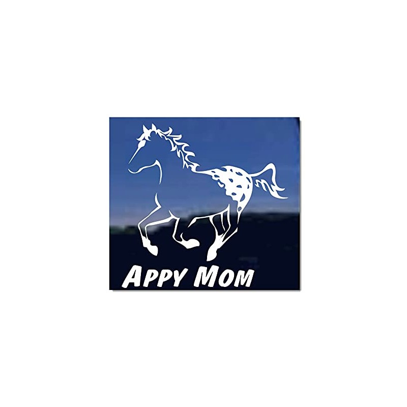 Appy Mom Appaloosa Horse Trailer Vinyl Window Decal Sticker