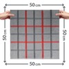 Lashuma Lyon Kitchen Hand Towels Grey Stone Set of 6