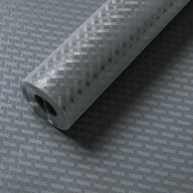 Bloss Refrigerator Liners Mats, Easy to Clean Fridge Liners, Refrigerator Liner for Glass Shelves Washable, Shelf Liner for Kitchen Cabinets(Grey Grid,12" x 78")