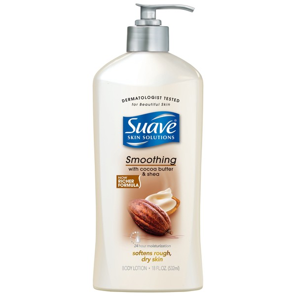 Suave Cocoa Butter Skin Therapy Moisturizer Lotion, 18 Ounce - 6 per case.
