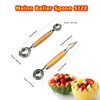 Melon Baller Scoop Stainless Steel Double-Ended Melon Baller Set with