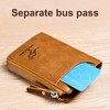 Mens RFID Blocking Leather Bifold Wallet Waterproof PU Leather with