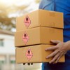 Affrolling 500 Pcs Hazard Class 4 Flammable Solid Labels -