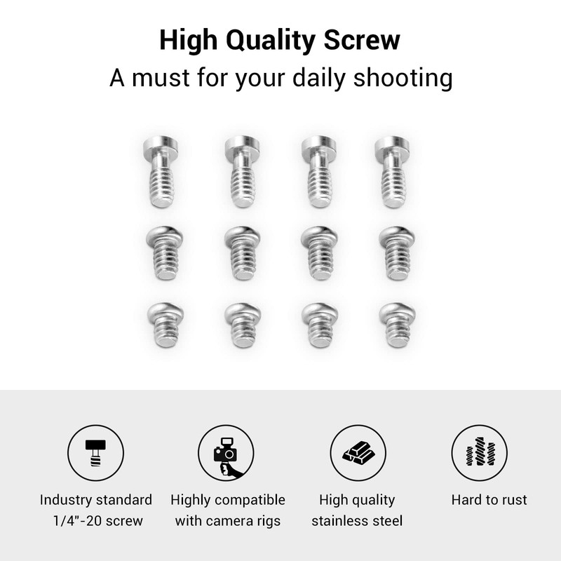 SMALLRIG 1/4 Inch Screws for DSLR Camera Cage or Additional