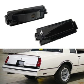 Tonsya Smoked Lens Compatible with 1981 1982 1983 1984 1985 1986 1987 1988 Chevy Monte Carlo SS Rear side Bumper marker light housings #5972205