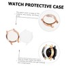 WOONEKY Electroplating TPU Protective Shell for Smartwatch Transparent Scratch-Resistant Screen
