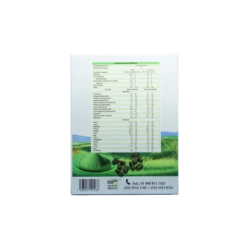 Espirela (alga Espirulina Y Clorela) 150 Caps Margarita Nat