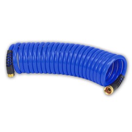 HoseCoil PRO 1/2" Self Coiling Garden, RV, Outdoor Water Hose (25)