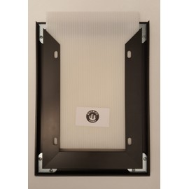 Elevator Inspection Certificate Frame 6" X 9" Black (Heavy Duty - Aluminum)