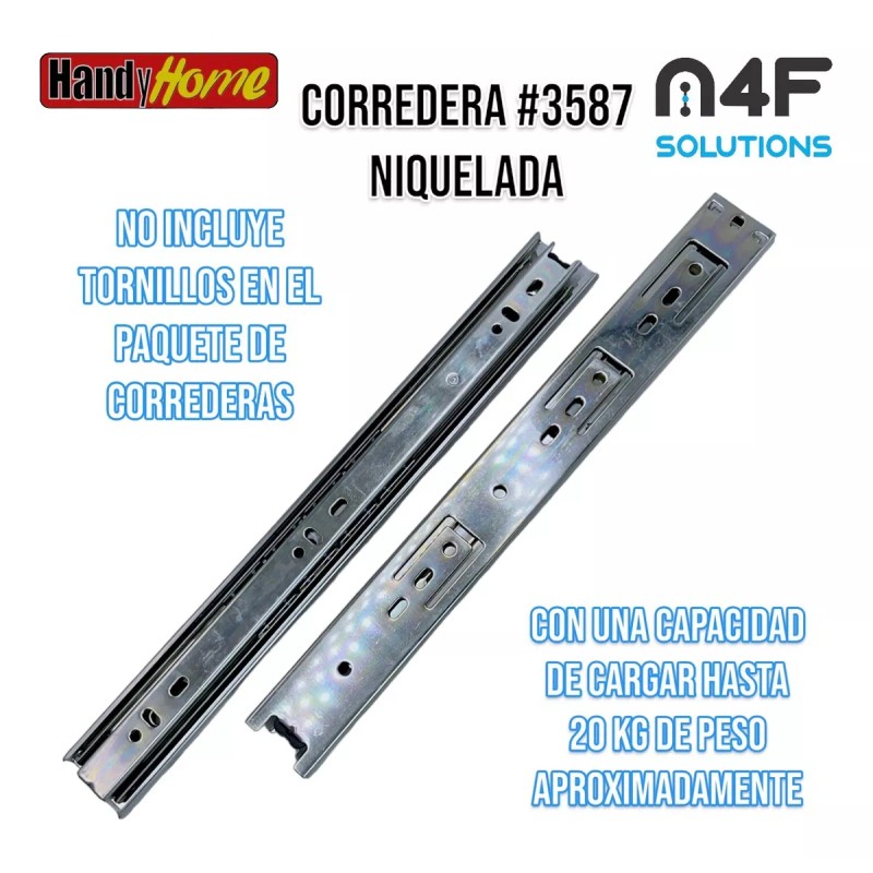 Handyhome Corredera Handy Home 30cm X 3.5cm 2 Paquetes 4