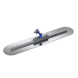 Bon 82-500 24-Inch by 5-Inch Round End Spring Steel Fresno Trowel with Swivel All-Angle Bracket