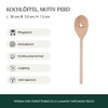 HOFMEISTER® Cooking Utensils Spoon or Spatula with Wooden Motif (Oval