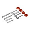 CNC Washer Set 32 mm for Shock Absorber/Suspension Strut, Orange