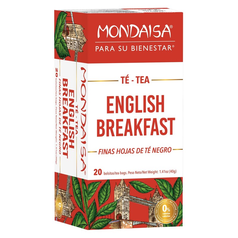 MONDAISA - English Breakfast Tea, 20 Tea Bags (Pack of